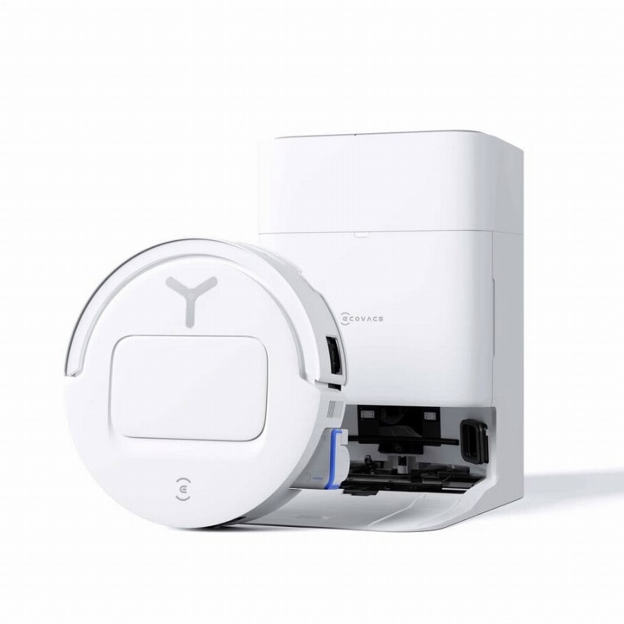 ECOVACS DEX68-13EC Dweil- en zuigrobot Wit Besturing via App, Zakloos, Met dweilfunctie