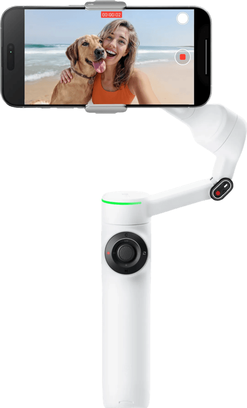 Insta360 Flow 2 pro Wit – Gimbal met AI – smartphone – 360 graden