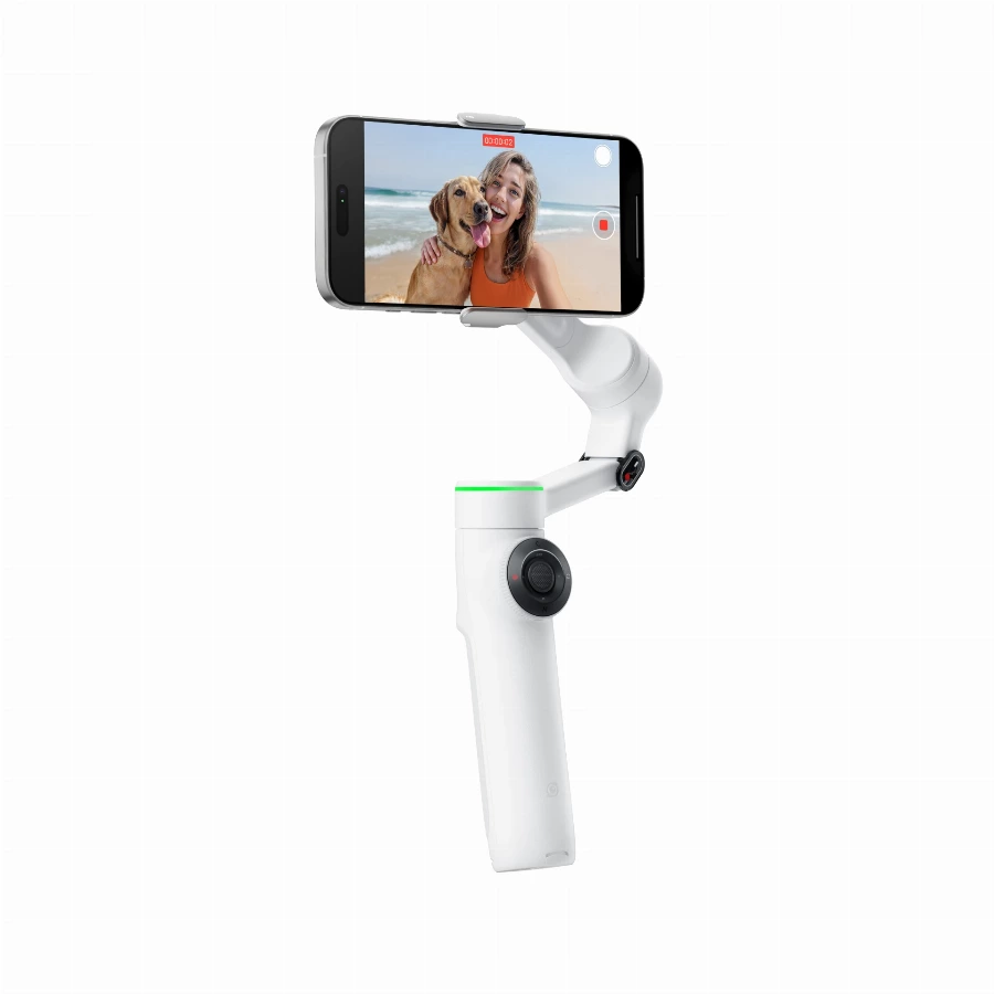 Insta360 Flow 2 pro Wit - Gimbal met AI - smartphone - 360 graden