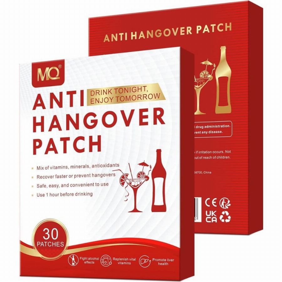 MQ Anti Hangover Regeneratiepleisters met Vitaminen 30 Pleister