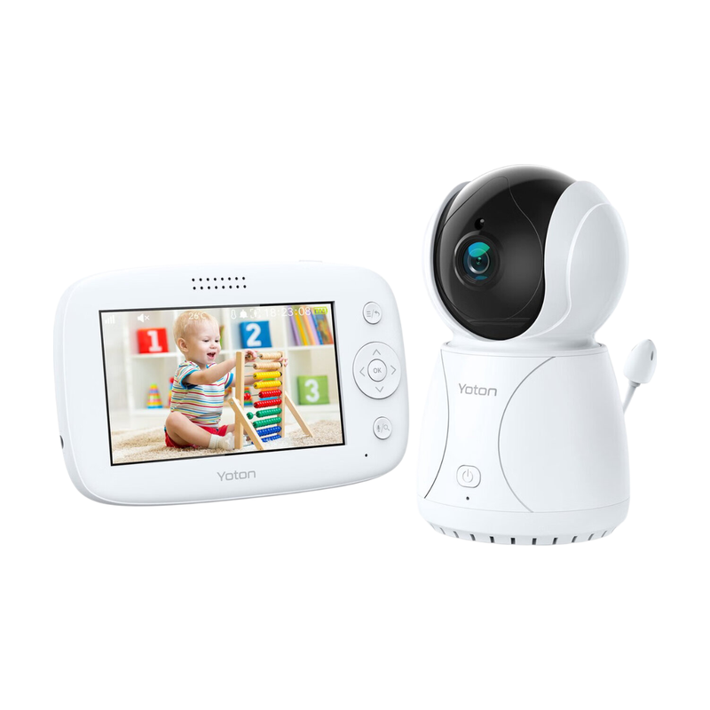 YOTON YB03 babyfoon met 4,3 inch lcd, temperatuurfunctie en rotatiefunctie