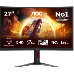 AOC G4 CQ27G4Z2 27 QHD 260Hz Curved VA Gaming Monitor