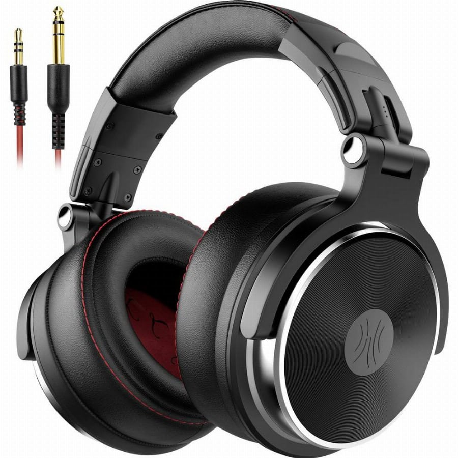 OneOdio Pro-60 Over Ear koptelefoon Kabel Stereo Zwart High-Resolution Audio Vouwbaar, Zwenkbare oorschelpen DJ