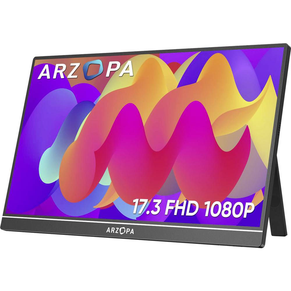 Arzopa Draagbare monitor Energielabel A (A - G) 43.9 cm (17.3 inch) 1920 x 1080 Pixel 16:9 25 ms HDMI, USB-C, USB-A host IPS LCD