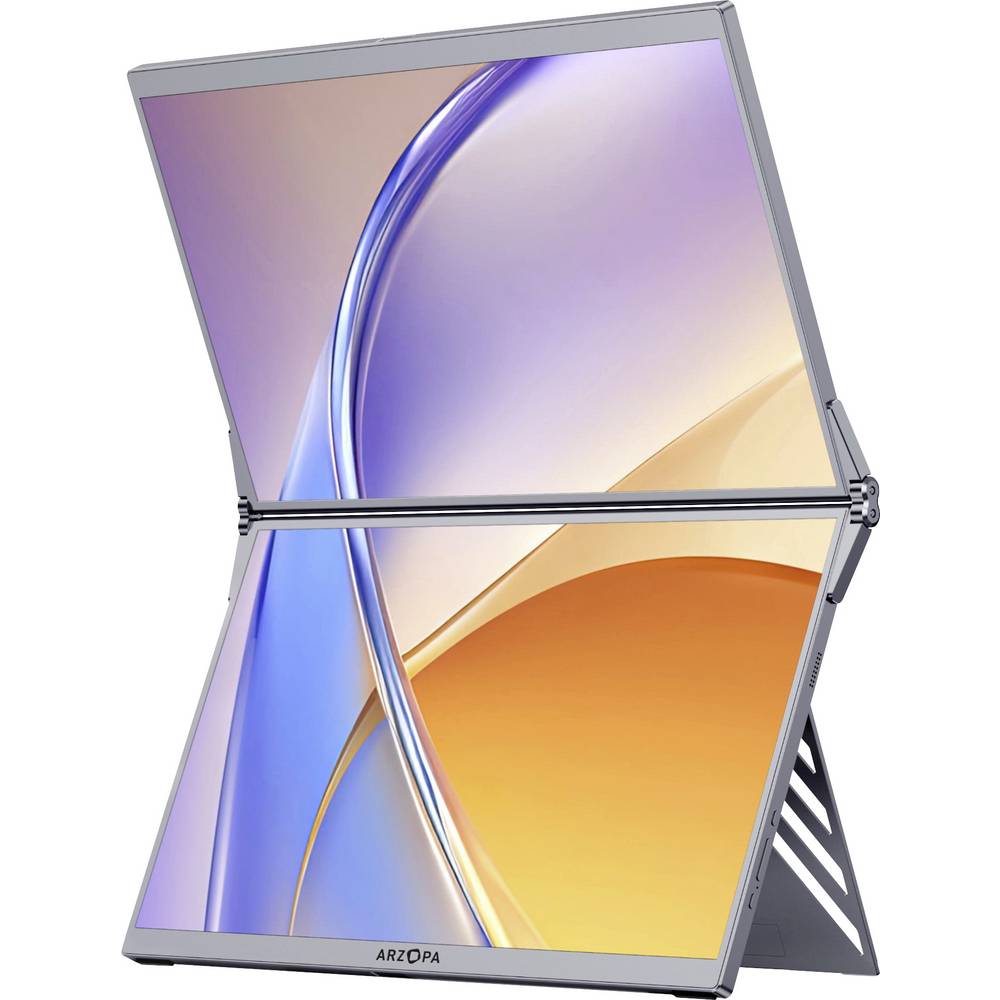Arzopa E1 Dual Screen Draagbare monitor Energielabel E (A - G) 39.6 cm (15.6 inch) 1920 x 1080 Pixel 16:9 25 ms HDMI, USB-C (DP Alt Mode) IPS LCD