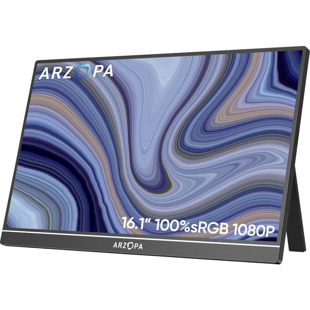Arzopa Z1C Draagbare monitor Energielabel A (A – G) 40.9 cm (16.1 inch) 1920 x 1080 Pixel 16:9 25 ms HDMI, USB-C, USB-A host IPS LCD