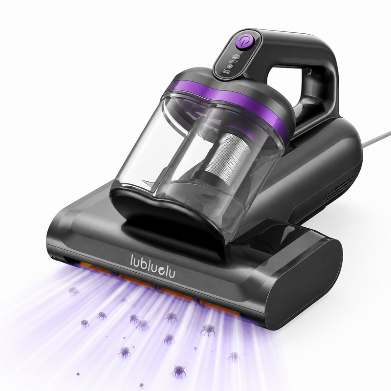 Lubluelu 15 kPa zuigkracht 55 °C heteluchtdroging CM208 anti-mijt UV matrasstofzuiger
