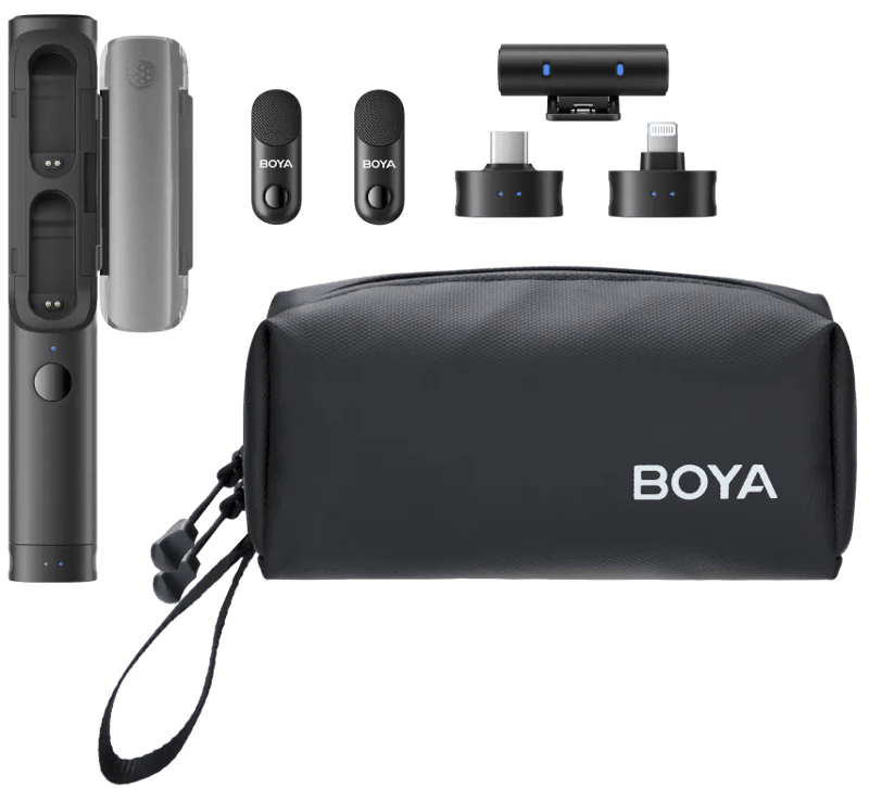 Boya Magic 02 voor Usb C, Lightning & 3,5mm