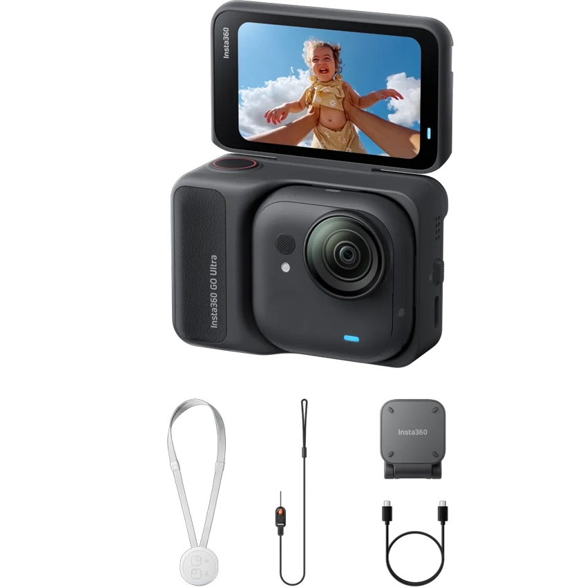 Insta360 - GO Ultra Standard Bundle - Actioncam (Midnight Black)