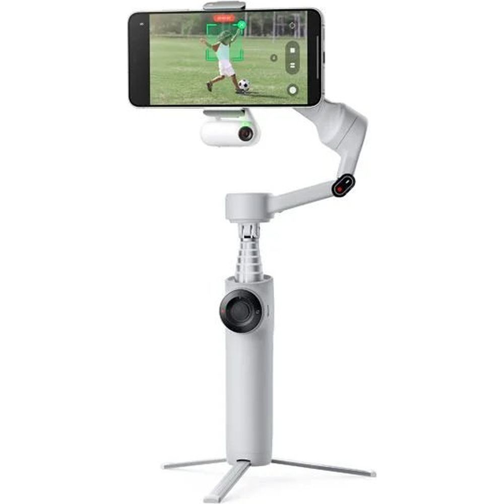 Insta360 Flow 2 AI Tracker Bundle - Stone Gray - Spotlight - Gebarenbesturing