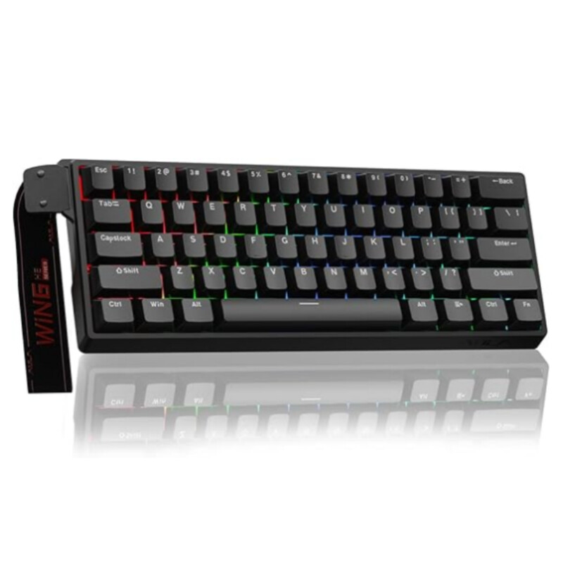 AULA WIN60HE 60% Bedraad Gaming Toetsenbord, Hall Effect Magnetische Switch Rapid Trigger, 8K Polling Rate Mechanisch Toetsenbord, 0,01 mm Instelbare Activering, RGB Compact Toetse…