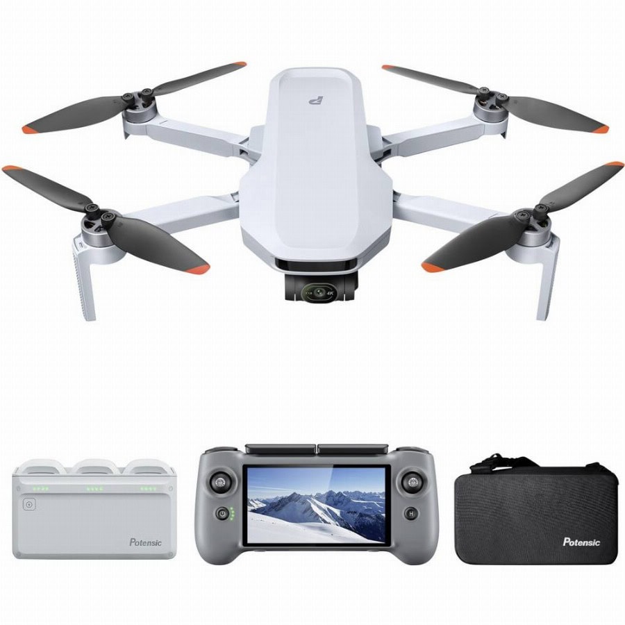 Potensic ATOM 2 Fly More Combo (RC PTD 1) Drone (quadrocopter) RTF Luchtfotografie, GPS-vlucht Grijs