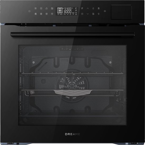 Dreame OZ40 Pro Inbouw Combi-Stoomoven 81L – Airfryer, Stoom en Bak in één - PID-regeling - 15 Recepten - Energieklasse A++ - Zwart