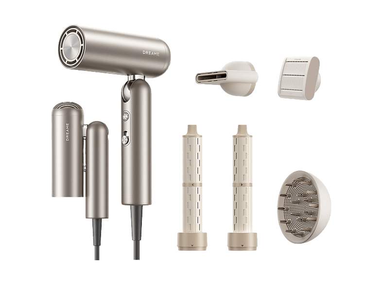 Dreame Pocket Pro – Goud – Professionele Haardroger 110.000 TPM – Snel drogen – Stil – Lichtgewicht – Alle haartypen – Negatieve Ionen – Compact – – 2026 version