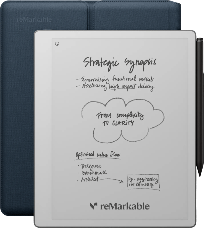 reMarkable Paper Pure met Sleeve Blauw