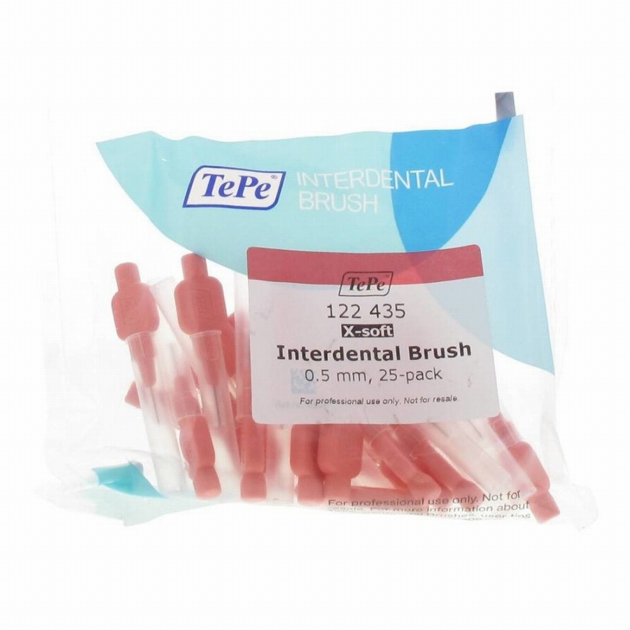 Tepe Interdentale Borstel 0,50mm Rood Extra Zacht 25 Tandenborstel