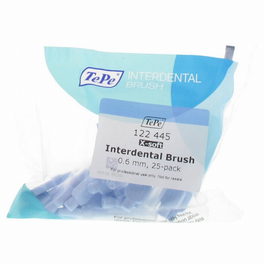 Tepe Interdentale Borstel 0,60mm Blauw Extra Zacht 25 Tandenborstel