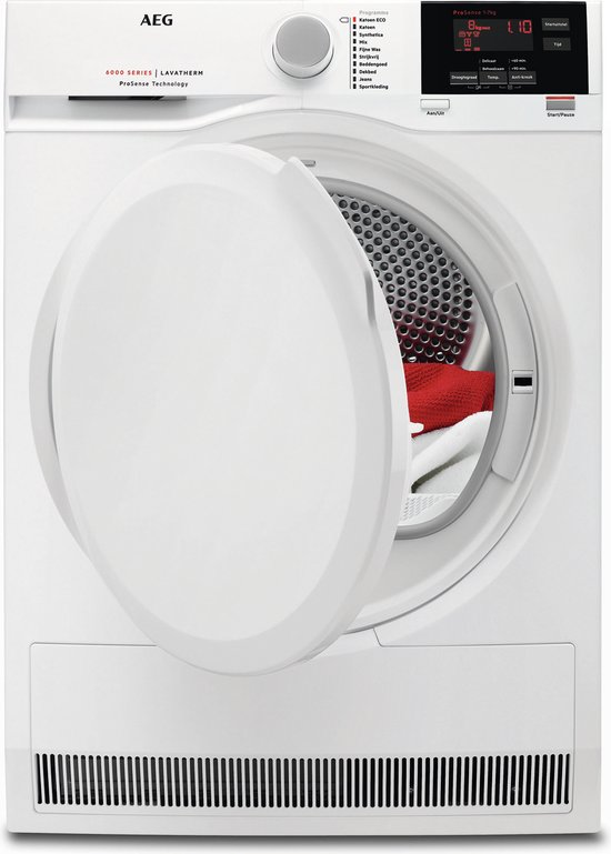 AEG T6DB82GP 6000 serie ProSense - Condensatie droogkast - 8kg