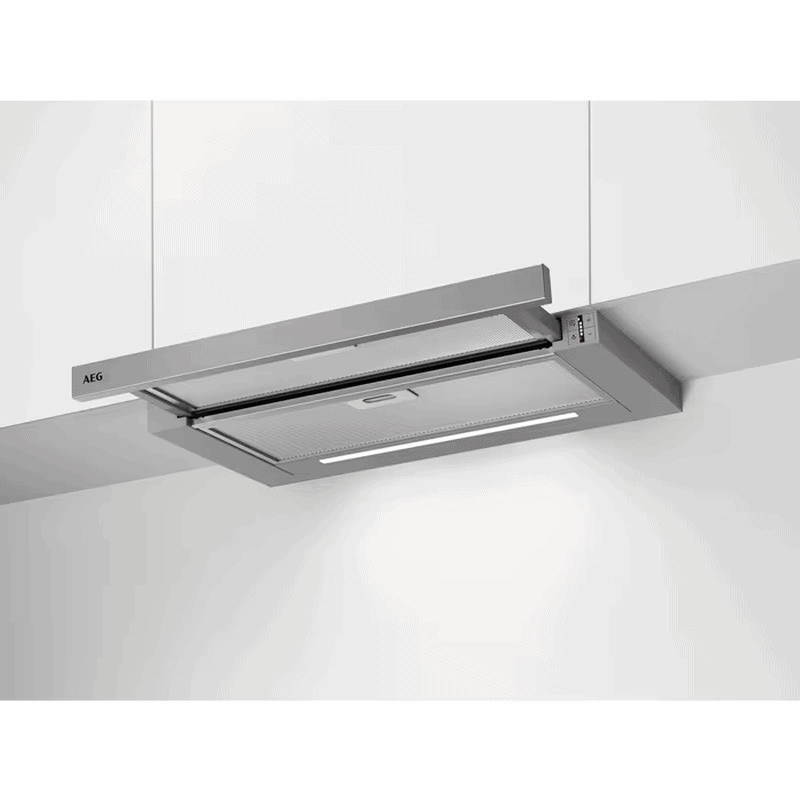AEG 5000 Extractor - Telescopische dampkap 60 cm grijs DPE5660M