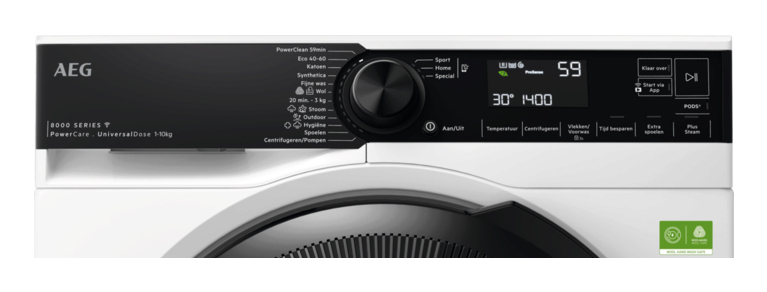 AEG LR86XDOSE 8000 serie PowerCare UniversalDose – Wasmachine – 50% zuiniger dan Energielabel A – 1400 toeren – 10kg