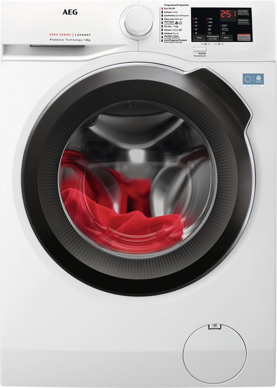 AEG LF6286BB4 6000 ProSense® – Wasmachine – Energielabel A – 1600 toeren – 8 kg – NL/FR