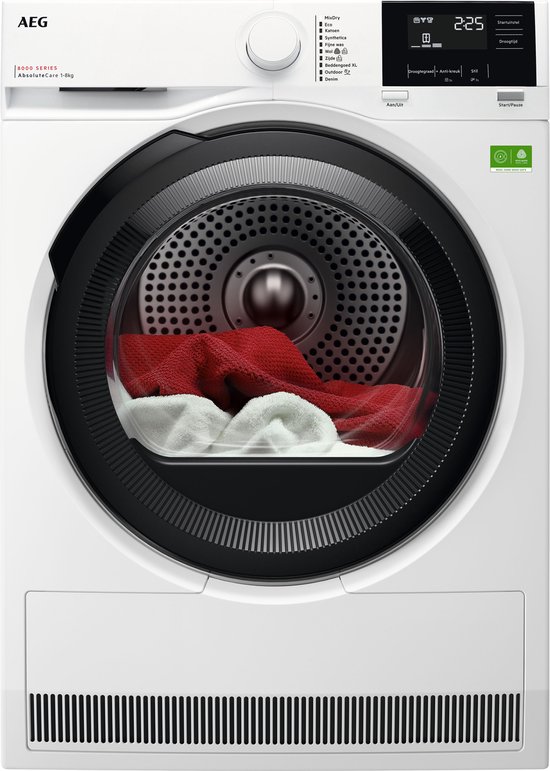 AEG TR838N4B 8000 AbsoluteCare - Warmtepomp droger - Energielabel A - 8 kg