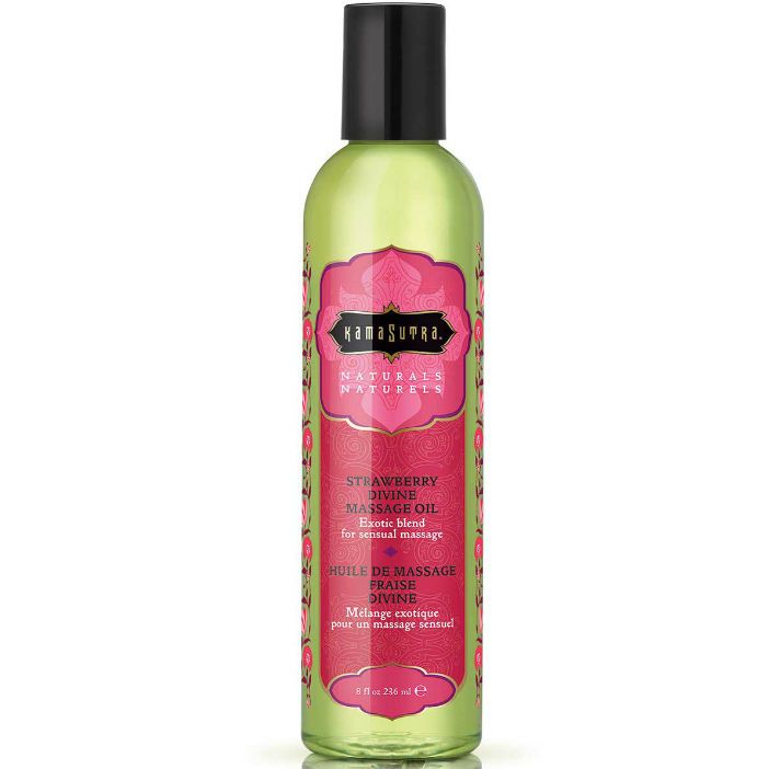 Kamasutra Cosmetics - Naturals Aardbeienmassageolie 236 Massage-olie