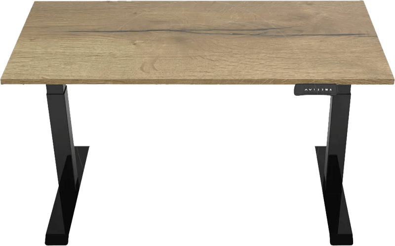 Euroseats Elektrisch Zit Sta Bureau 120 x 80 Zwart/Eiken