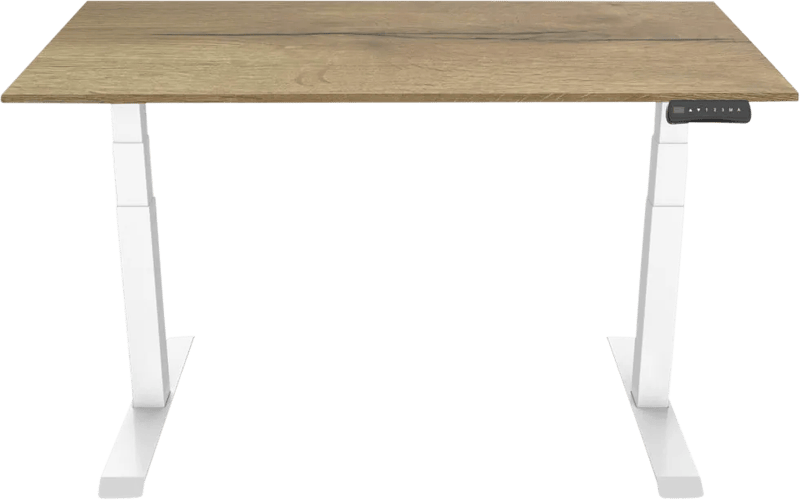 Euroseats Elektrisch Zit Sta Bureau 160 x 80 Wit/Eiken