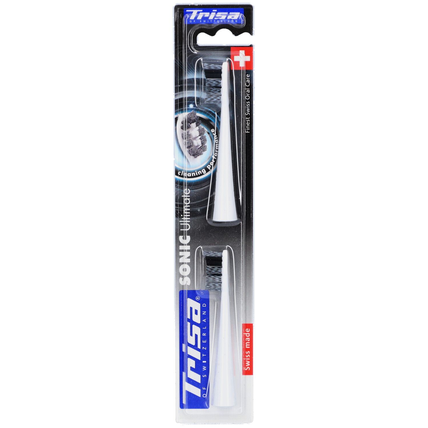 Trisa Sonic Ultimate reserveopzetstukken voor tandenborstel – 2 stuks 1 Tandenborstel