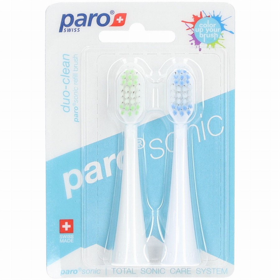 paro® Sonic Duo-Clean - Vervangende opzetborstels 2 Tandenborstel
