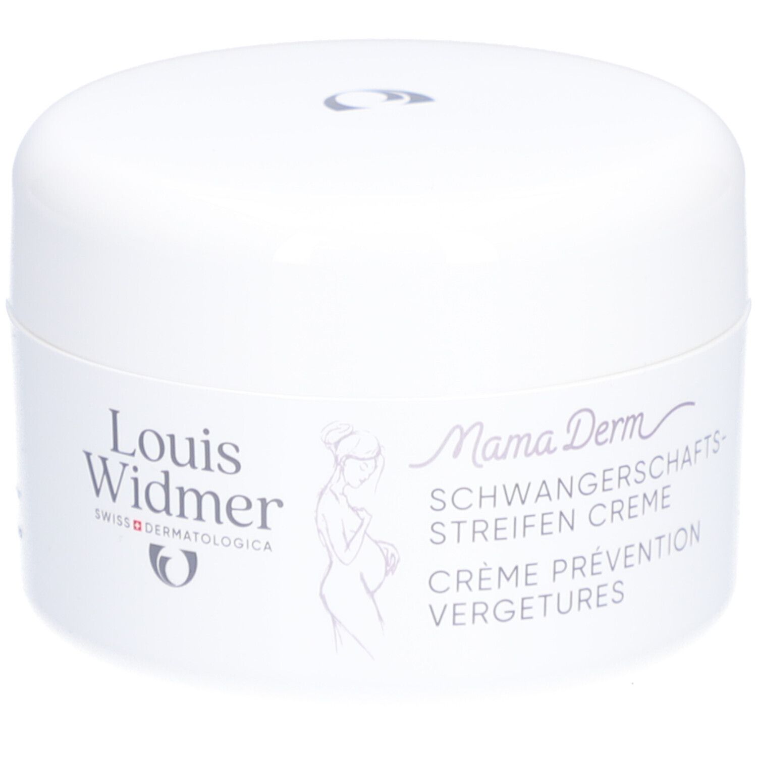 Louis Widmer MamaDerm Creme tegen Striemen Licht Geparfumeerd 250 Crème