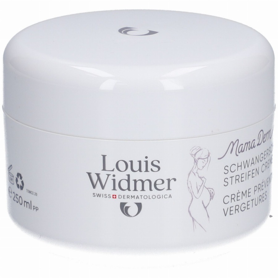 Louis Widmer MamaDerm Creme tegen Striemen Zonder Parfum 250 Crème