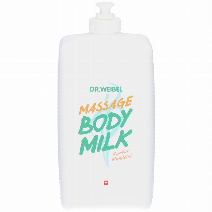 Dr. Weibel® Lichaamsmassagemelk met kamille en zoete amandelolie 1000 Melk