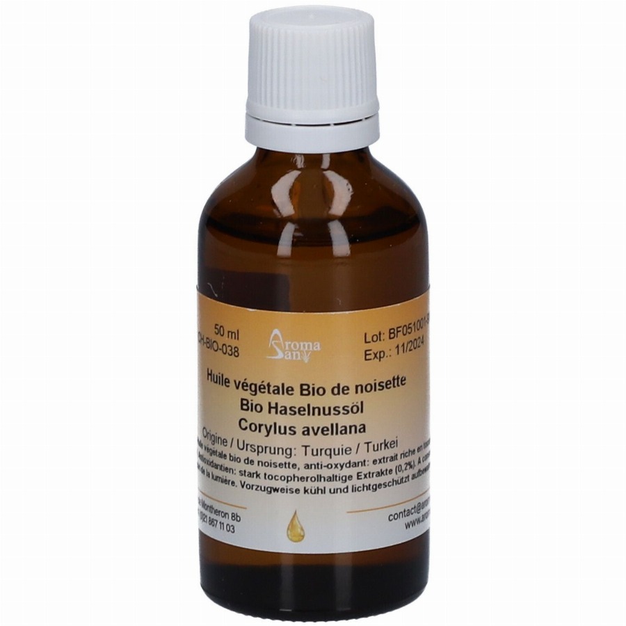 Aromasan Biologische hazelnoot plantaardige olie 50 Etherische