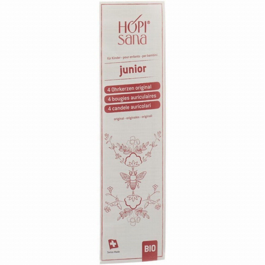 HOPI® Sana Junior Biologische Oorkaarsen rood 4 Overige