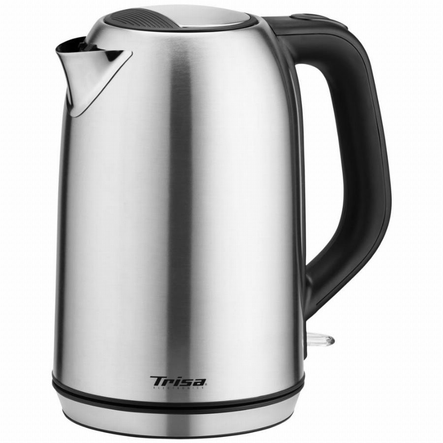 Trisa W5575 Waterkoker Snoerloos, Oververhittingsbeveiliging Aantal/Volume: 1.7 l RVS, Zwart