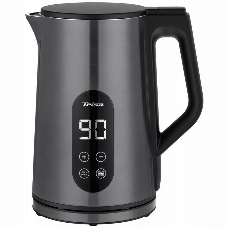 Trisa Digital Boil Waterkoker Met display, Instelbare temperatuur Aantal/Volume: 1.7 l Antraciet