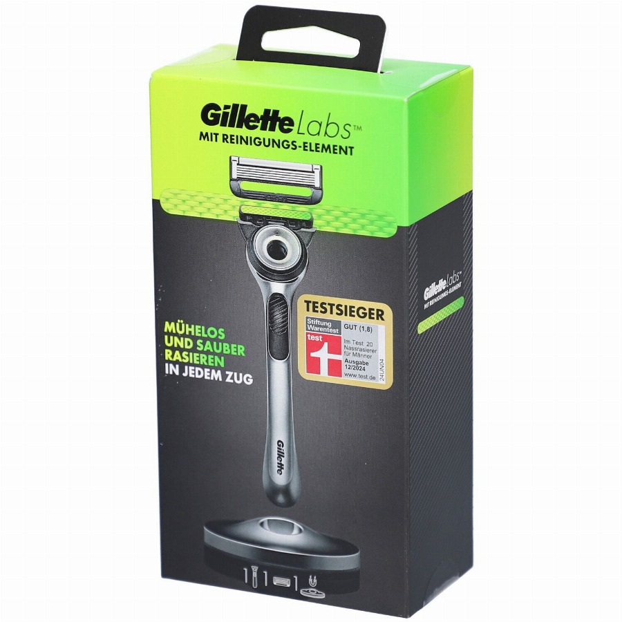 Gillette Labs Scheermes voor Heren met Exfoliërende Bar & Magnetische Houder