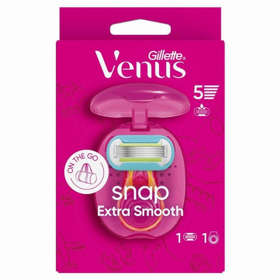 Gillette Venus Snap Extra Smooth scheermes + 1 navulling Apparaat