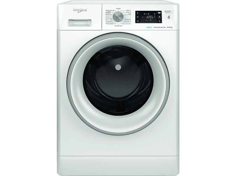 Whirlpool Ffwdb 864489 Sv Ee – Was-droogcombinatie 8 Kg + 6 1400 Rpm 75 Db