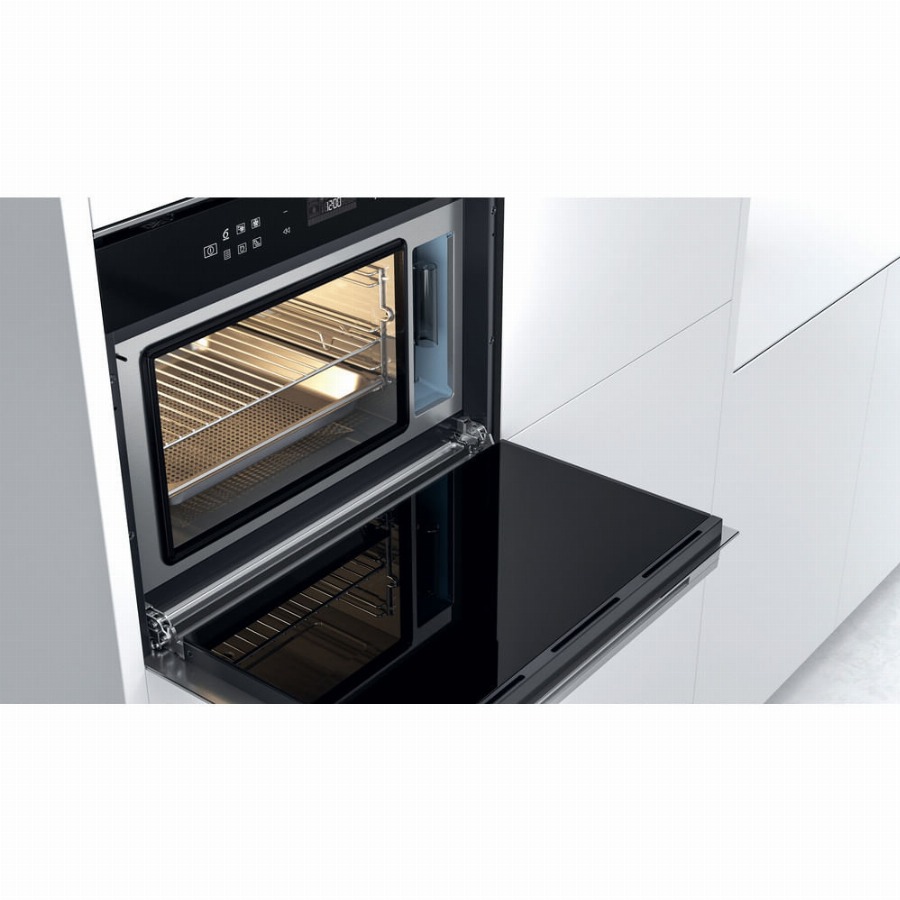 Whirlpool W7 MS450, Klein, Elektrische oven, 29 l, 29 l, Stoom, Roestvrijstaal