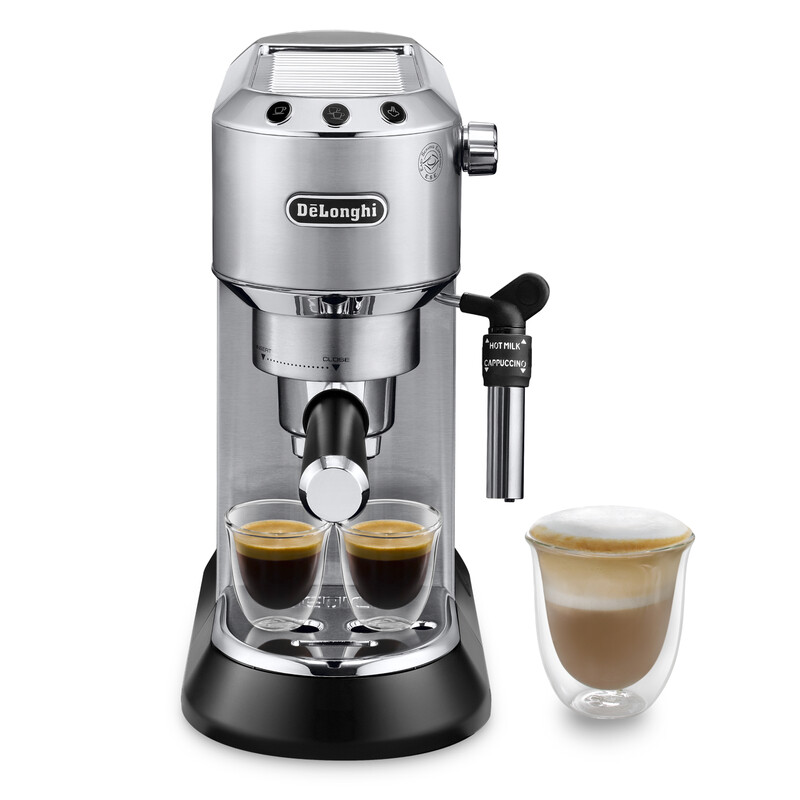 DELONGHI DEDICA STYLE EC685M SILVER POMPDRUK