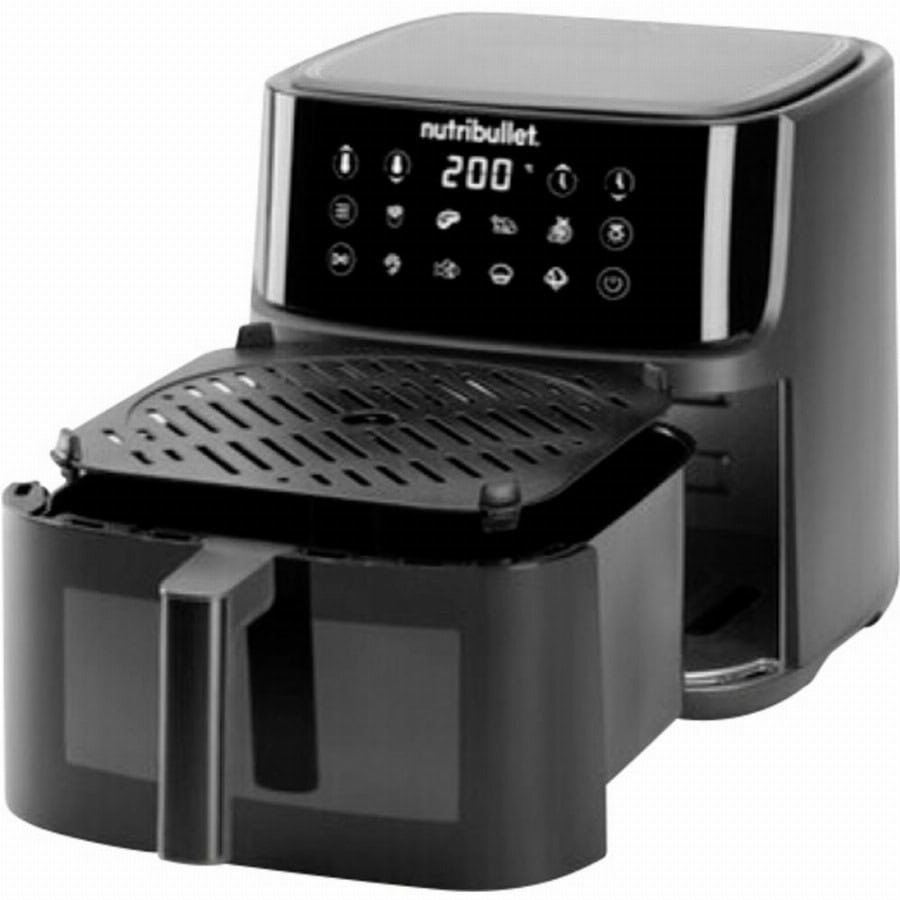 NUTRiBULLET NBA0811DG Airfryer 8 l Timerfunctie, BPA-vrij Donkergrijs