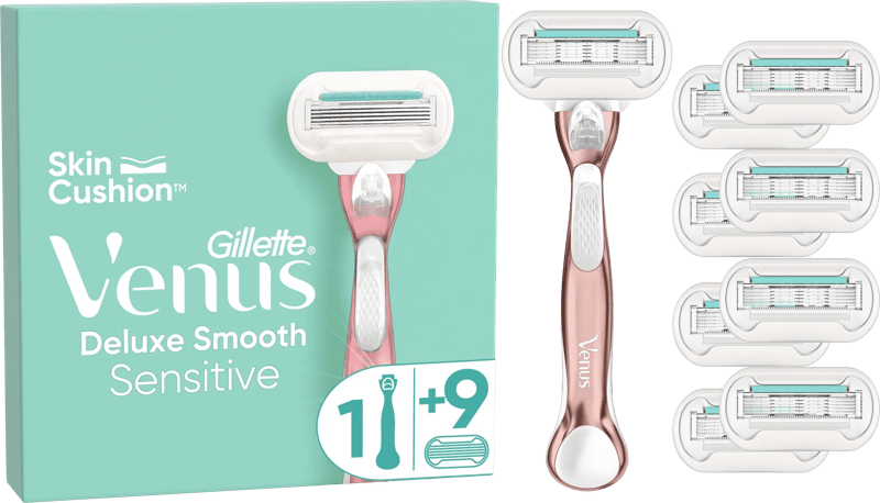 Gillette Venus Deluxe Smooth Sensitive + 9 Navulmesjes