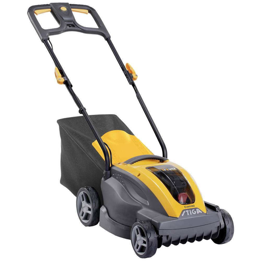 STIGA COMBI 336e Accu-grasmaaier Accu Instelbare maaihoogte, Incl. accu, Incl. oplader 48 V Snijbreedte max. 34 cm Geschikt voor Gazons tot 200 m²