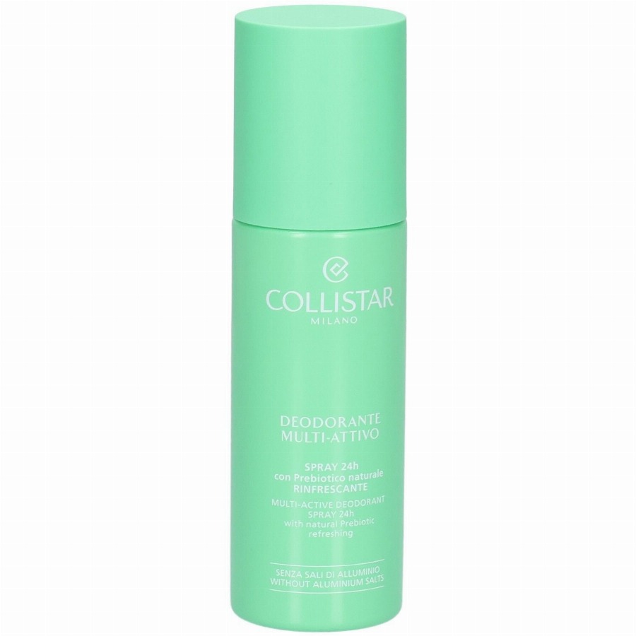 Collistar Multi-Active Deodorant Spray 24H With Natural Prebiotic Refreshing, Without Aluminium Salts 100 Doseerspray