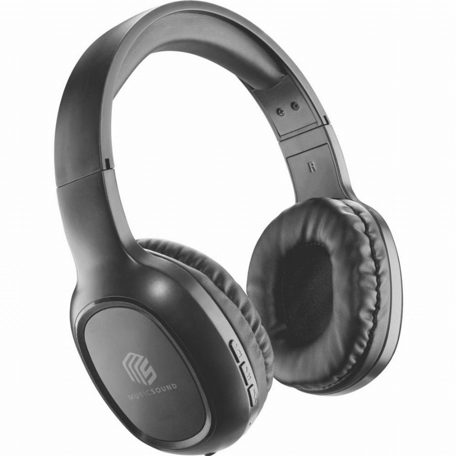Cellularline On Ear headset Bluetooth, Draadloos, Kabel Zwart Volumeregeling, Touchbesturing