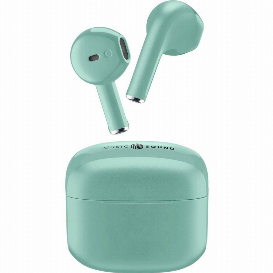 Cellularline In Ear headset Bluetooth, Draadloos Groen Oplaadbox Mobiele telefoon