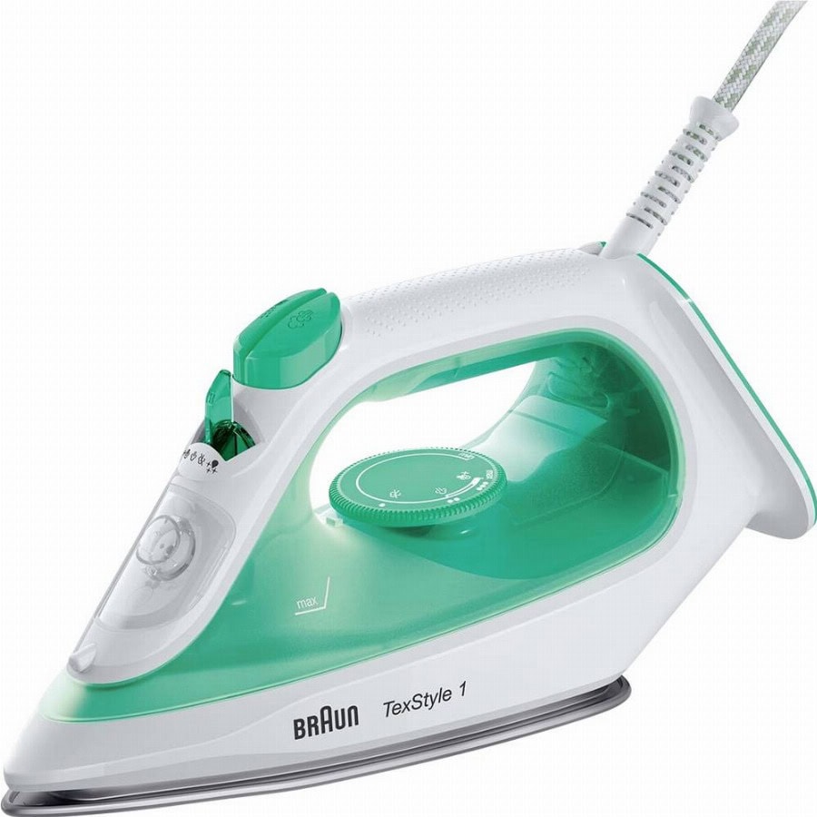 Braun SI104OGR Stoomstrijkijzer Groen, Wit 2000 W